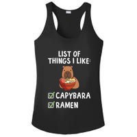 Things I Like Capybara Lover Capybara Girl Capybara Boy Ladies PosiCharge Competitor Racerback Tank