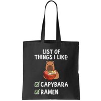 Things I Like Capybara Lover Capybara Girl Capybara Boy Bag