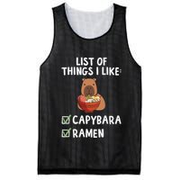 Things I Like Capybara Lover Capybara Girl Capybara Boy Mesh Reversible Basketball Jersey Tank