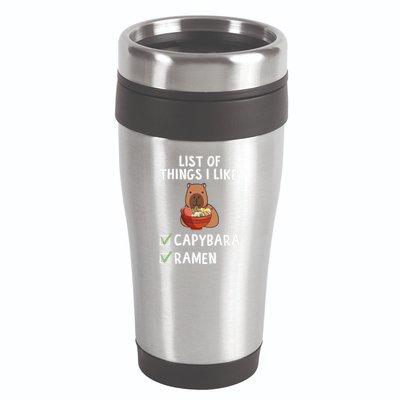 Things I Like Capybara Lover Capybara Girl Capybara Boy 16oz Travel Tumbler