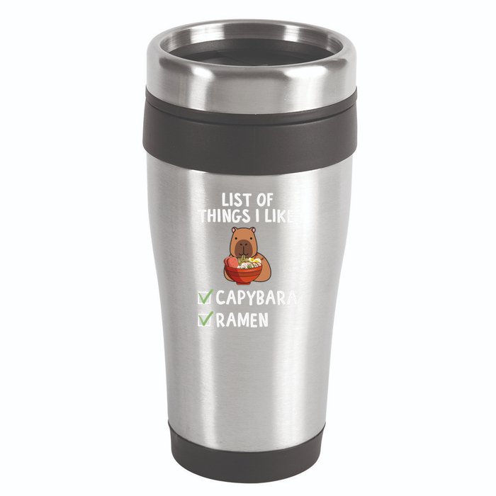 Things I Like Capybara Lover Capybara Girl Capybara Boy 16oz Travel Tumbler