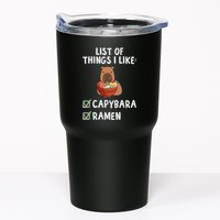 Things I Like Capybara Lover Capybara Girl Capybara Boy Tumbler