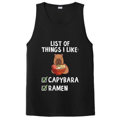 Things I Like Capybara Lover Capybara Girl Capybara Boy PosiCharge Competitor Tank