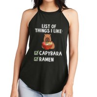 Things I Like Capybara Lover Capybara Girl Capybara Boy Women's Perfect Tri Rocker Tank