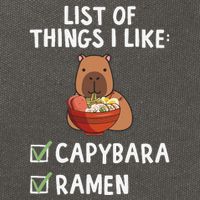 Things I Like Capybara Lover Capybara Girl Capybara Boy Cotton Canvas Backpack