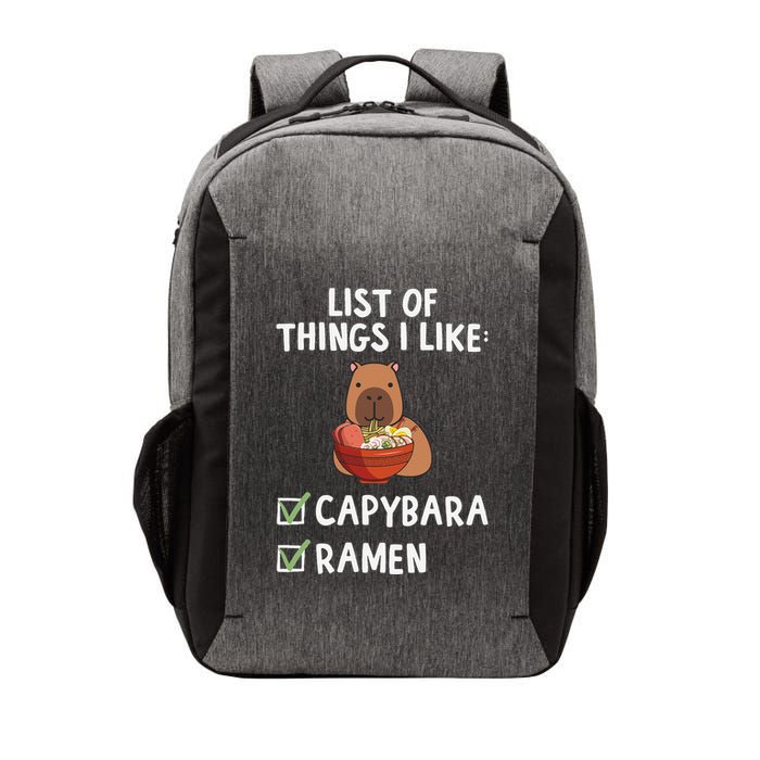 Things I Like Capybara Lover Capybara Girl Capybara Boy Vector Backpack