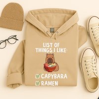 Things I Like Capybara Lover Capybara Girl Capybara Boy Hoodie