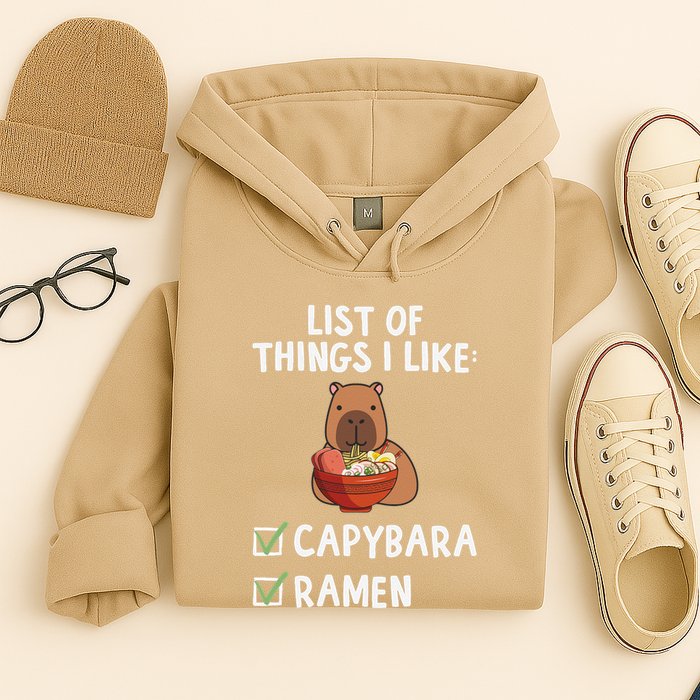 Things I Like Capybara Lover Capybara Girl Capybara Boy Hoodie