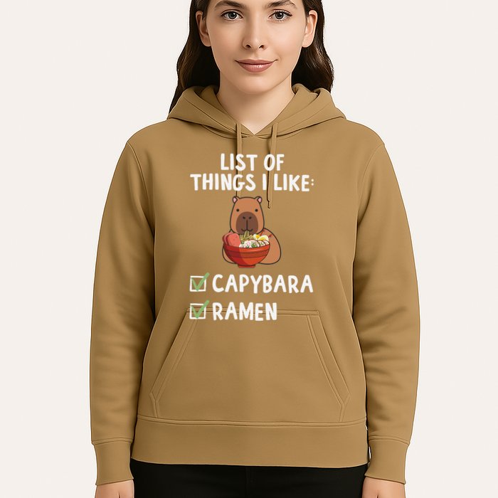 Things I Like Capybara Lover Capybara Girl Capybara Boy Hoodie