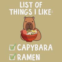 Things I Like Capybara Lover Capybara Girl Capybara Boy Long Sleeve Shirt