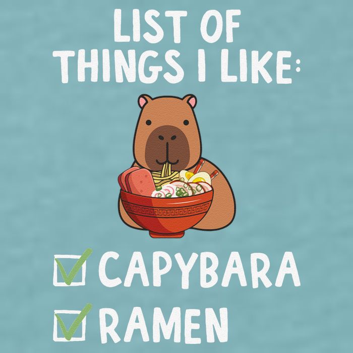 Things I Like Capybara Lover Capybara Girl Capybara Boy Sueded Cloud Jersey T-Shirt