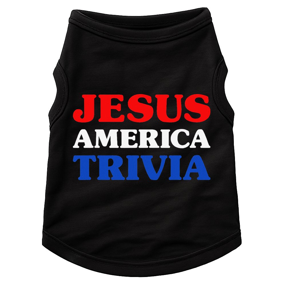 Trivia I Love Trivia Jesus And Trivia For Trivia Night Doggie Tank
