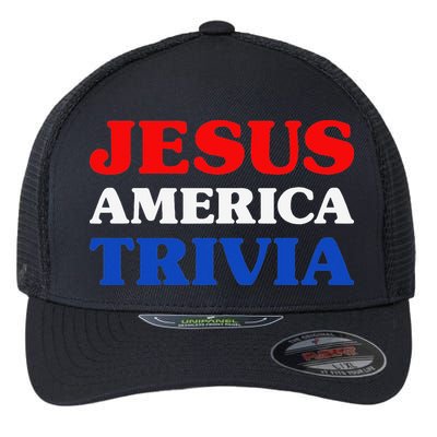 Trivia I Love Trivia Jesus And Trivia For Trivia Night Flexfit Unipanel Trucker Cap