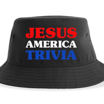 Trivia I Love Trivia Jesus And Trivia For Trivia Night Sustainable Bucket Hat
