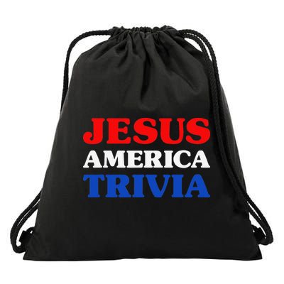Trivia I Love Trivia Jesus And Trivia For Trivia Night Drawstring Bag