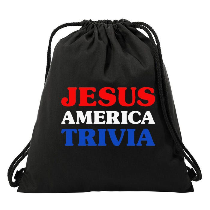 Trivia I Love Trivia Jesus And Trivia For Trivia Night Drawstring Bag