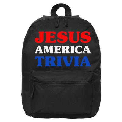 Trivia I Love Trivia Jesus And Trivia For Trivia Night 16 in Basic Backpack