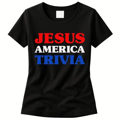 Trivia I Love Trivia Jesus And Trivia For Trivia Night Womens T-Shirt
