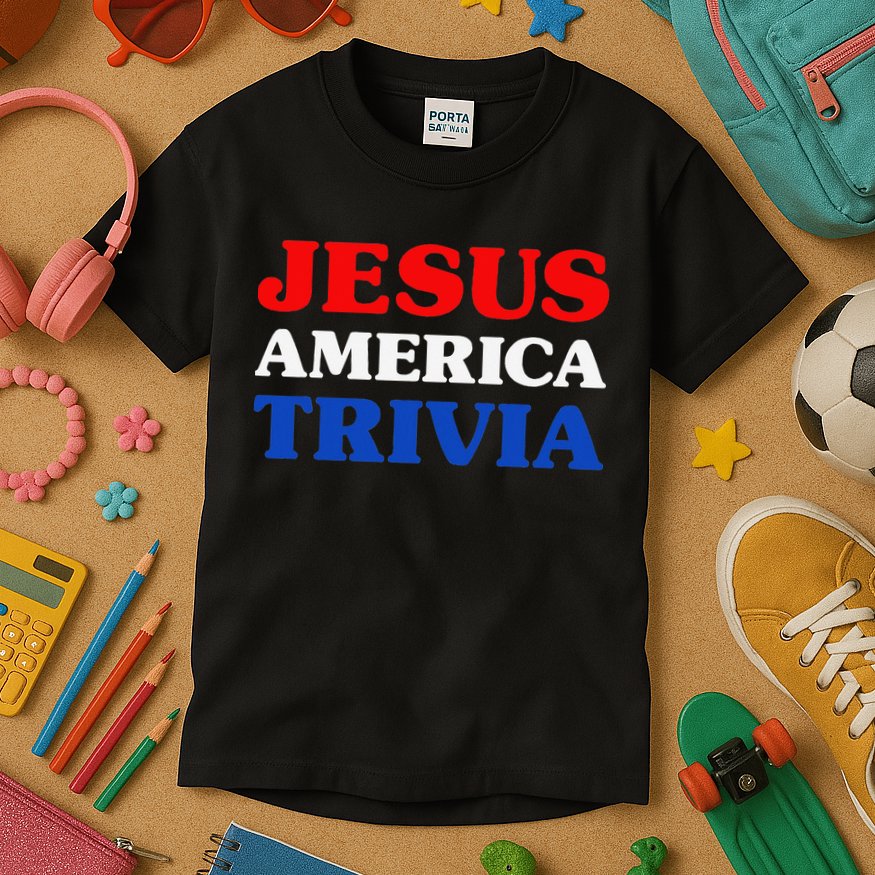 Trivia I Love Trivia Jesus And Trivia For Trivia Night Kids T-Shirt