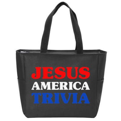 Trivia I Love Trivia Jesus And Trivia For Trivia Night Zip Tote Bag