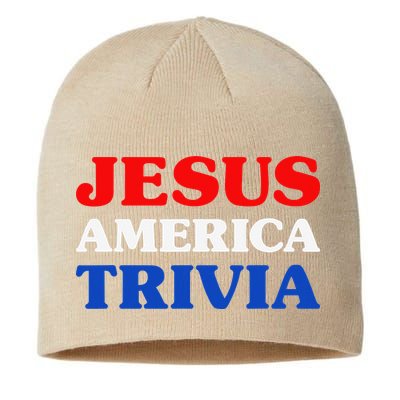Trivia I Love Trivia Jesus And Trivia For Trivia Night Sustainable Beanie