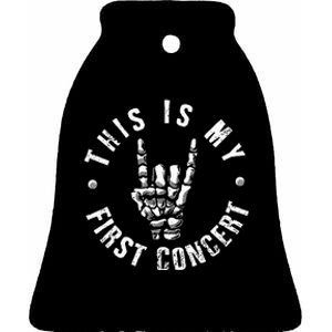 This Is My First Concert Ceramic Bell Ornament