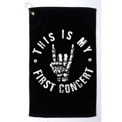 This Is My First Concert Platinum Collection Golf Towel