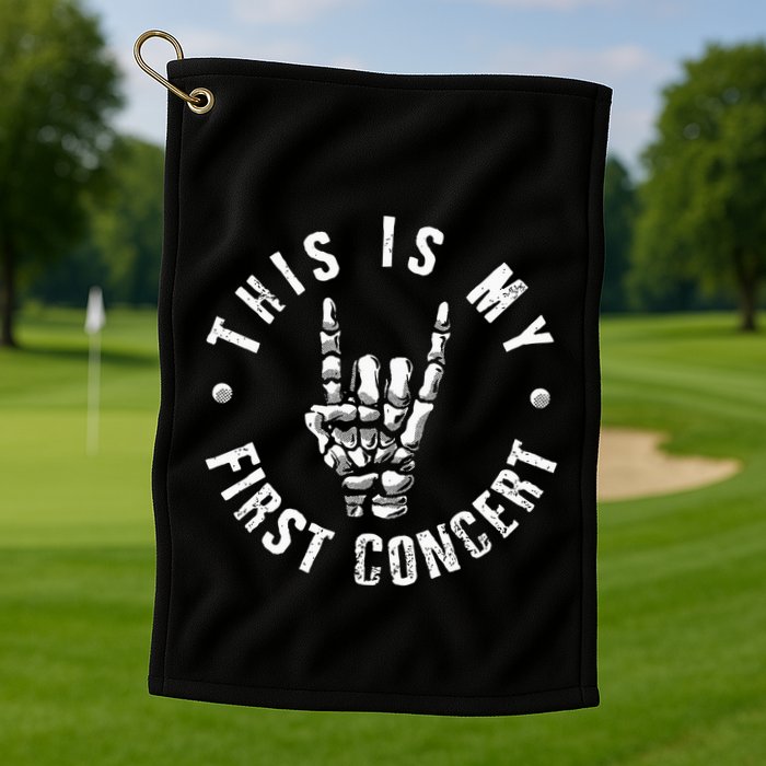 This Is My First Concert Golf Towel