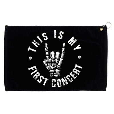 This Is My First Concert Grommeted Golf Towel