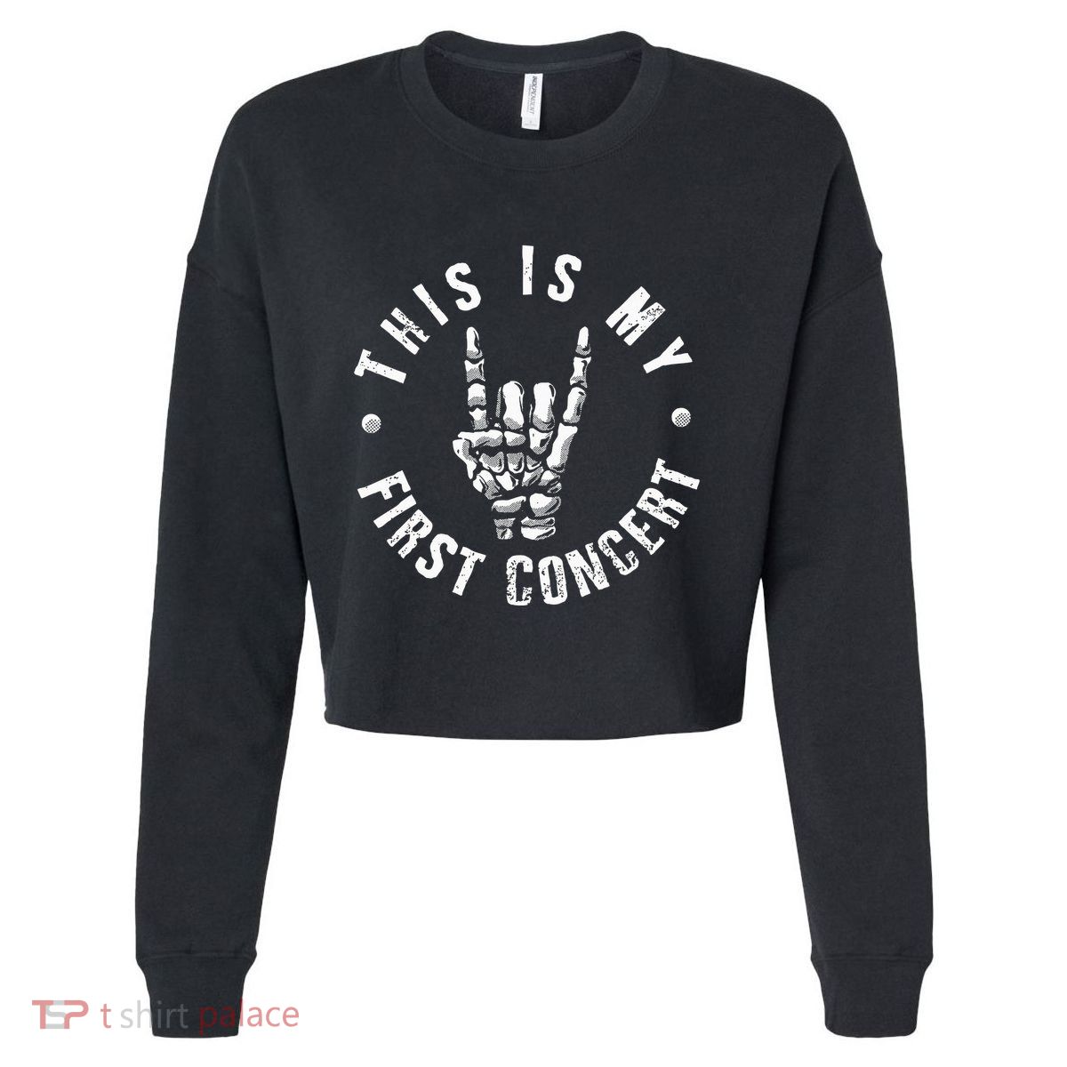 This Is My First Concert Cropped Pullover Crew