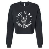 This Is My First Concert Cropped Pullover Crew
