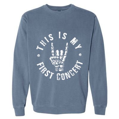 This Is My First Concert Garment-Dyed Sweatshirt