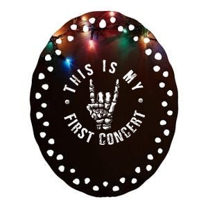 This Is My First Concert Ceramic Oval Ornament