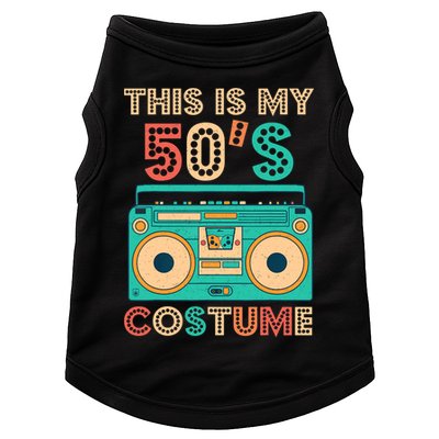 This Is My 50s Costume 1950s Retro Vintage 50s Party Doggie Tank