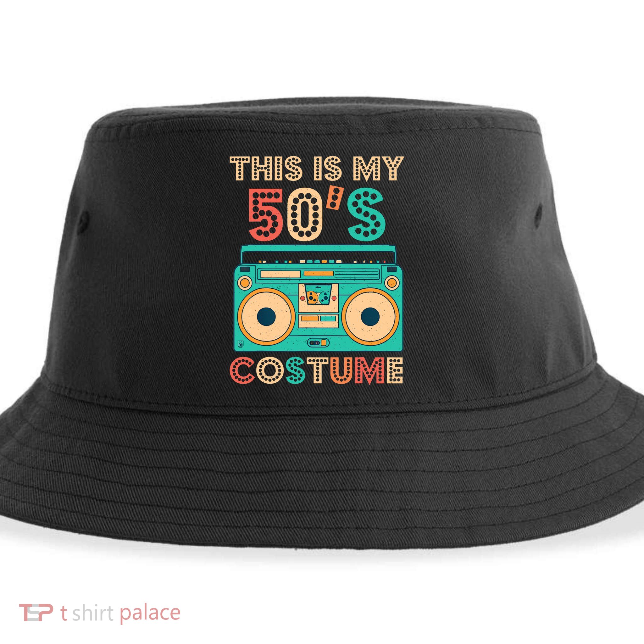 This Is My 50s Costume 1950s Retro Vintage 50s Party Sustainable Bucket Hat
