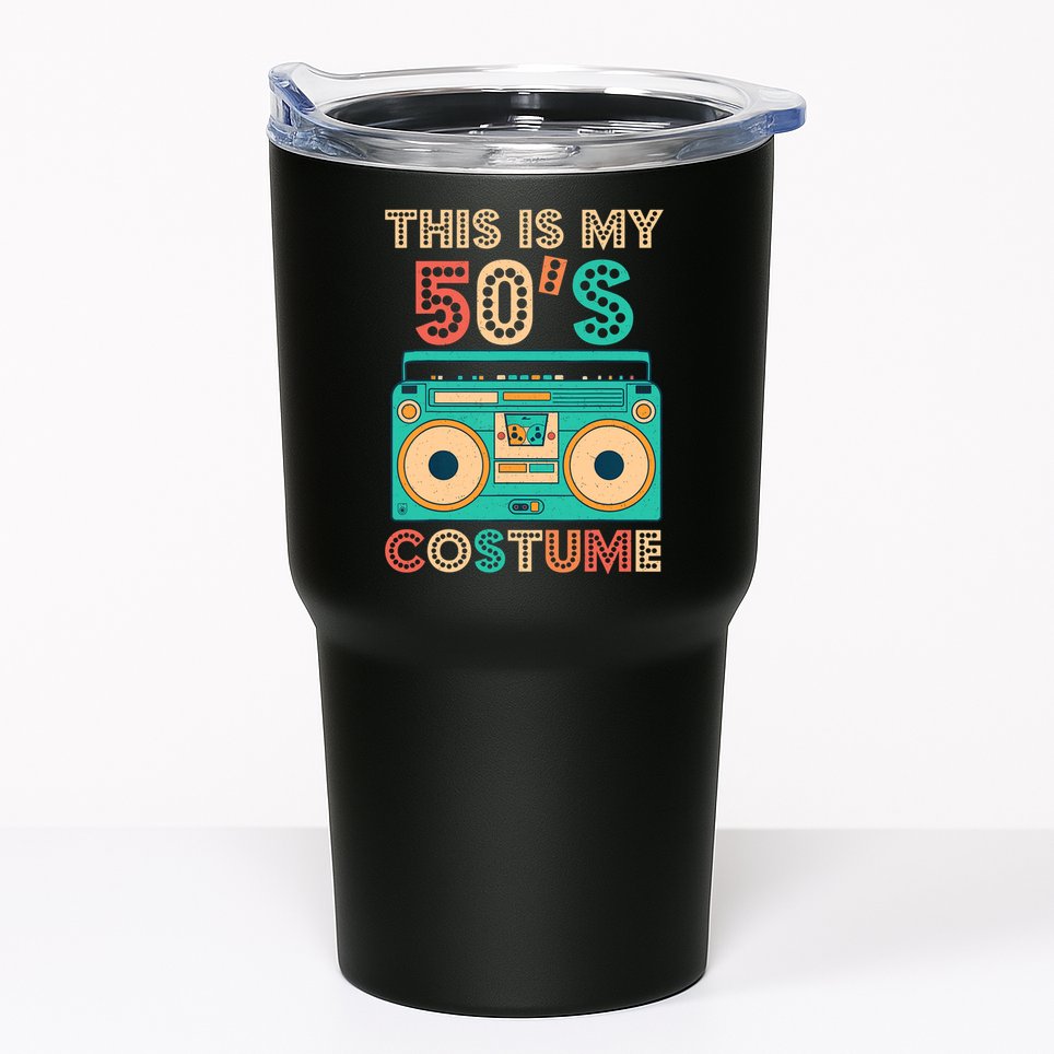 This Is My 50s Costume 1950s Retro Vintage 50s Party Tumbler