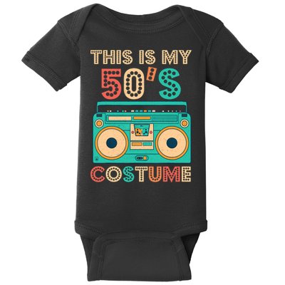 This Is My 50s Costume 1950s Retro Vintage 50s Party Baby Bodysuit