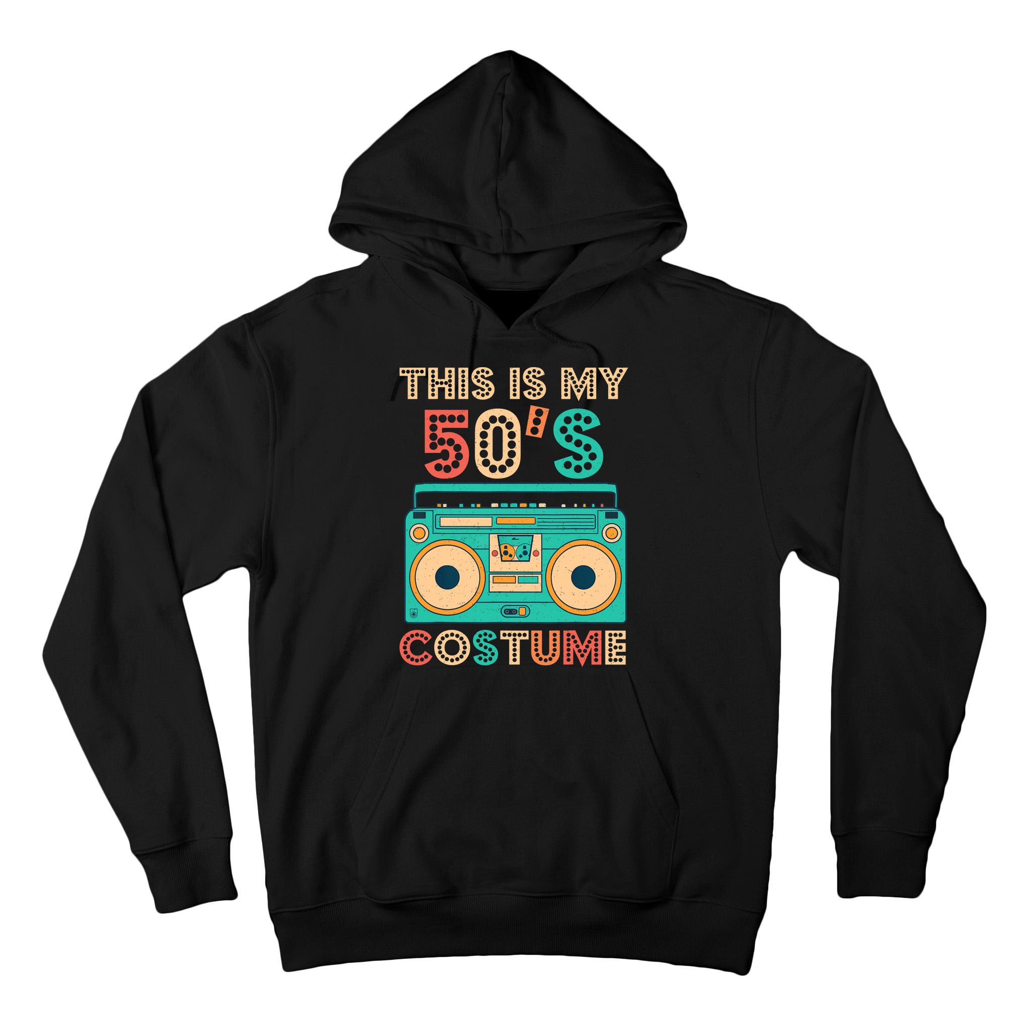 This Is My 50s Costume 1950s Retro Vintage 50s Party Tall Hoodie