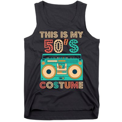 This Is My 50s Costume 1950s Retro Vintage 50s Party Tank Top