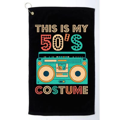 This Is My 50s Costume 1950s Retro Vintage 50s Party Golf Towel