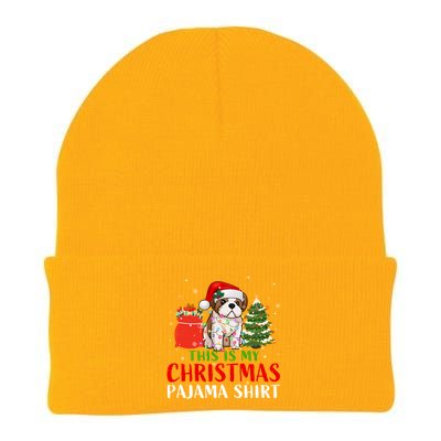 This Is My Christmas Pajama Shih Tzu Dog Xmas Dog Lover Cool Gift Knit Cap Winter Beanie