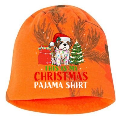 This Is My Christmas Pajama Shih Tzu Dog Xmas Dog Lover Cool Gift Kati - Camo Knit Beanie