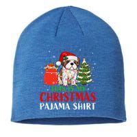 This Is My Christmas Pajama Shih Tzu Dog Xmas Dog Lover Cool Gift Sustainable Beanie