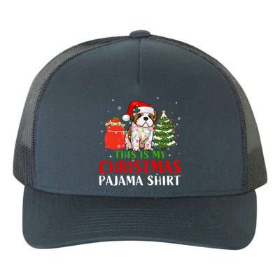 This Is My Christmas Pajama Shih Tzu Dog Xmas Dog Lover Cool Gift Yupoong Adult 5-Panel Trucker Hat