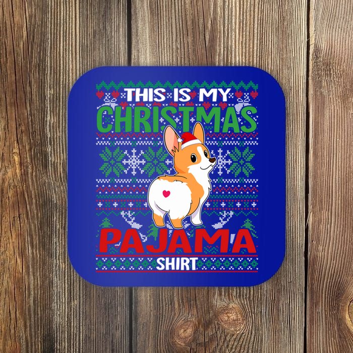 This Is My Christmas Corgi Dog Pajama Merry Xmas Meaningful Gift Coaster