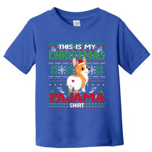 This Is My Christmas Corgi Dog Pajama Merry Xmas Meaningful Gift Toddler T-Shirt