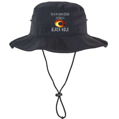 This Is My Human Costume Black Hole Halloween Bucket Hat