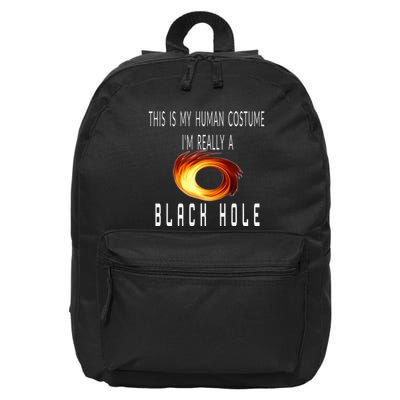 This Is My Human Costume Black Hole Halloween 16 in Basic Backpack
