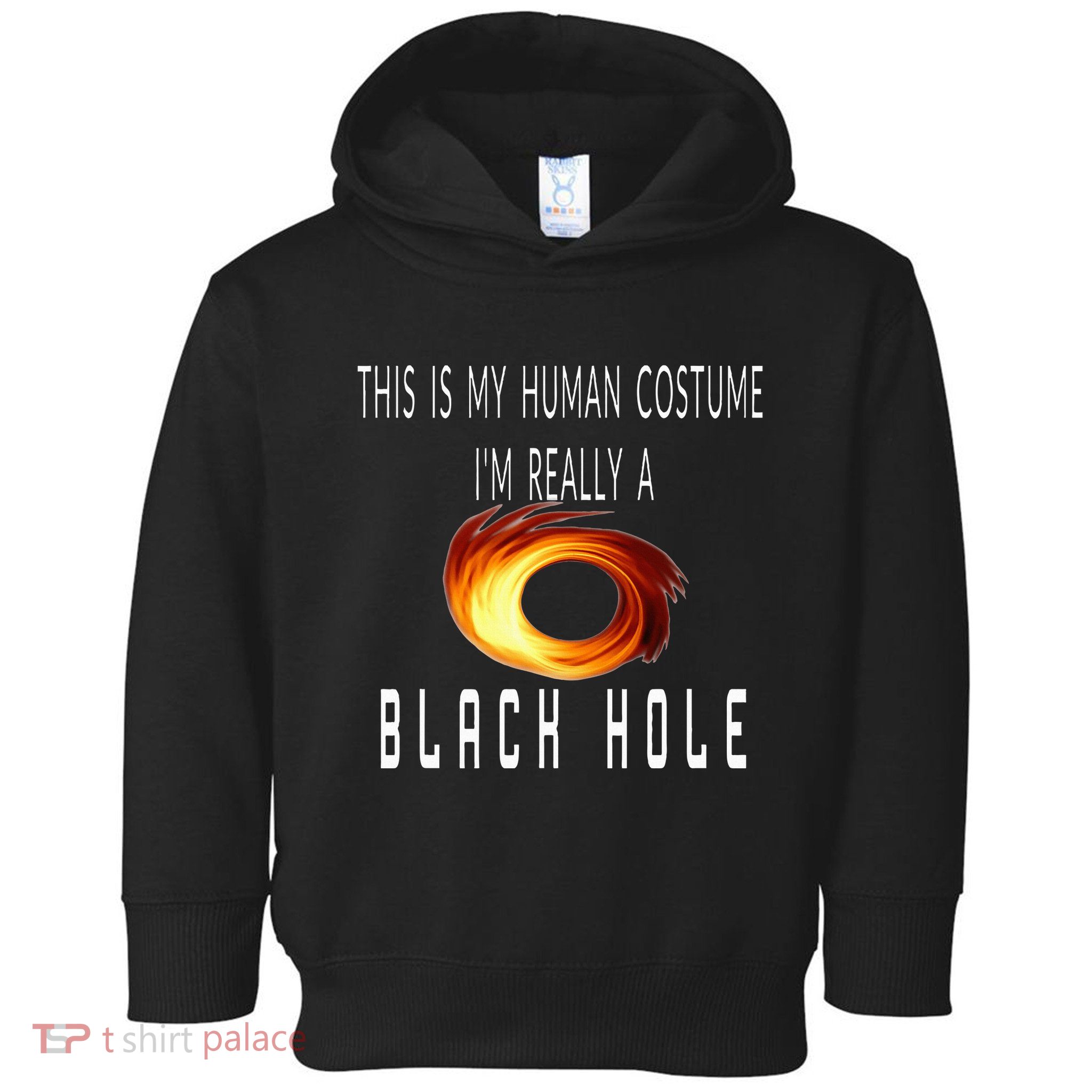 This Is My Human Costume Black Hole Halloween Toddler Hoodie