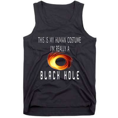 This Is My Human Costume Black Hole Halloween Tank Top